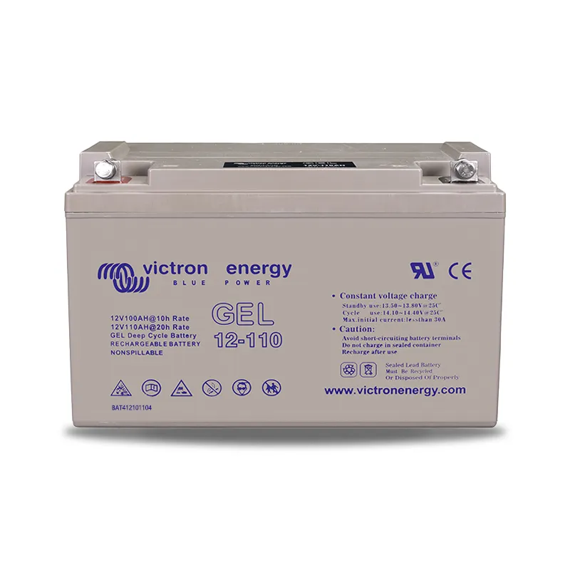 Batterie 12v-110ah decharge lente double bornes + a droite techni-power