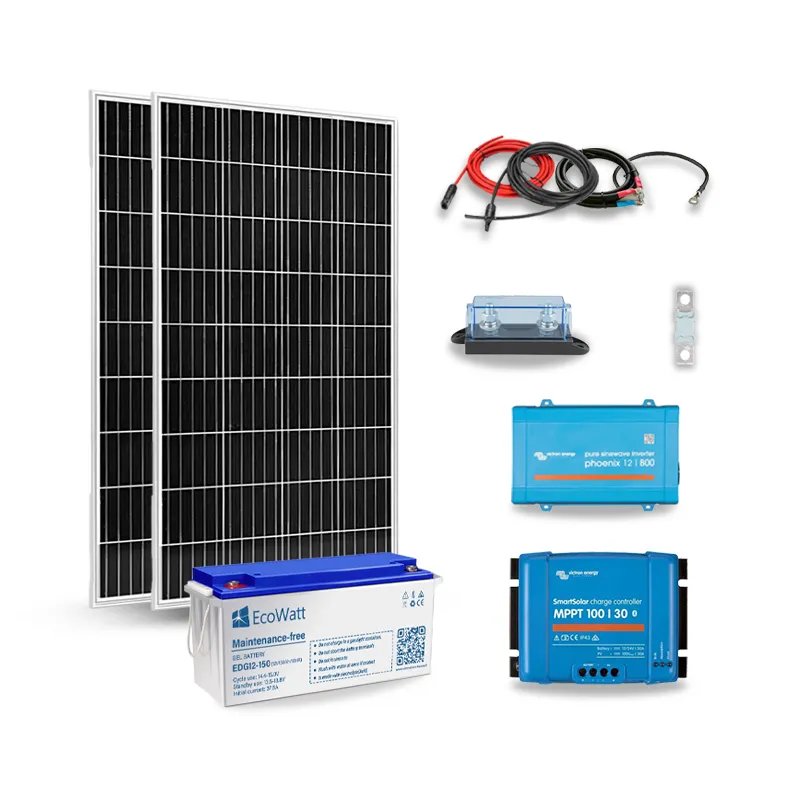 Kit solaire 9000w autonome GROWATT 48V-230V 10KW Stockage Batterie