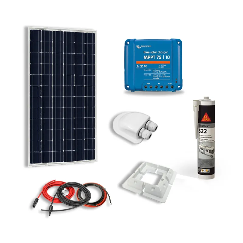 Kit Solaire 90W 12V Camping Car-Caravane-Bateau MPPT Victron-Energy -  Ultimatron Shop- Batteries Premium et Accessoires Photovoltaïques