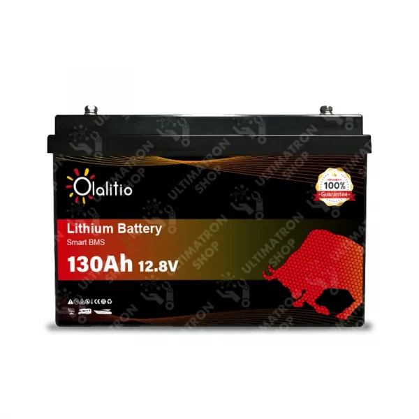 Batterie-Lithium-130Ah-12V LiFePO4-BMS-Olalitio-OLA-12-130-L-Ultimatron-shop-6
